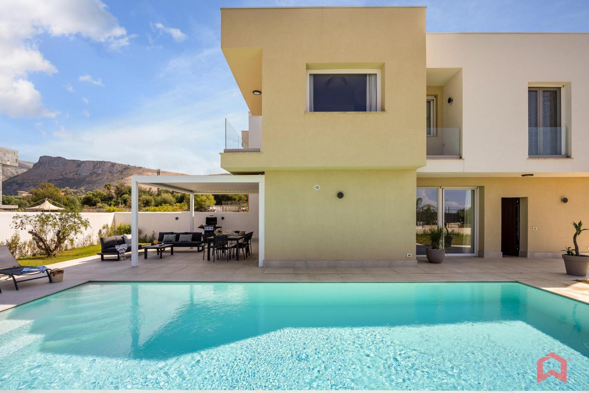 Brand New Villa With Private Heated Pool Terrasini Exterior photo